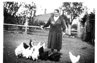 Alice Pring and chooks